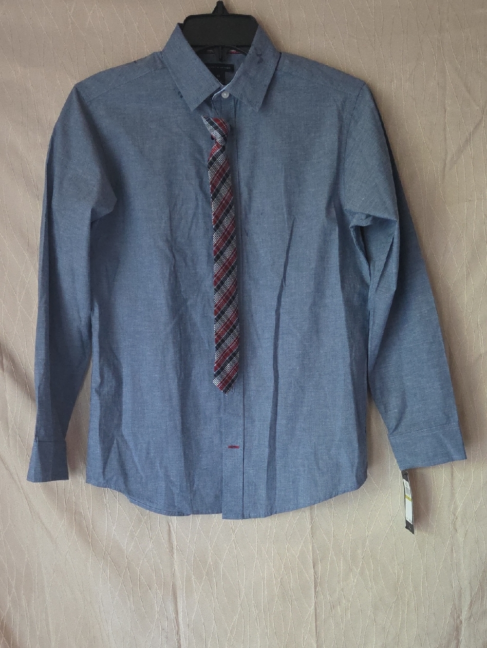 Boy's Blue Button-Down Shirt - Classic Long Sleeve